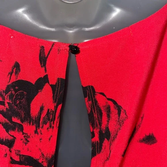 Studio I Blouson Dress Tropical Floral Print 12 - Picture 9 of 16